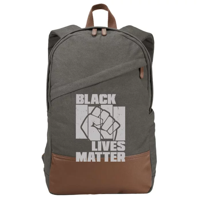 Black Lives Matter Protest Black Pride Cotton Canvas Backpack