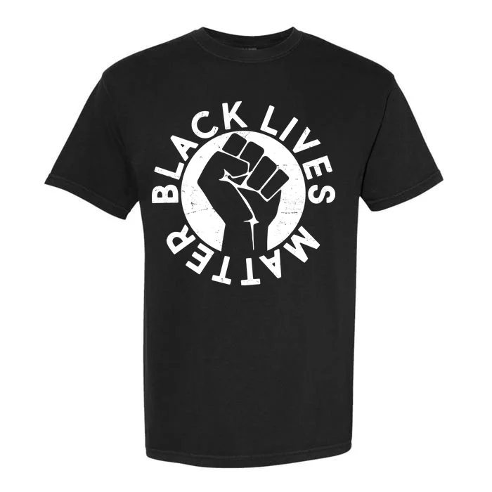 Black Lives Matter Protest Emblem Garment-Dyed Heavyweight T-Shirt