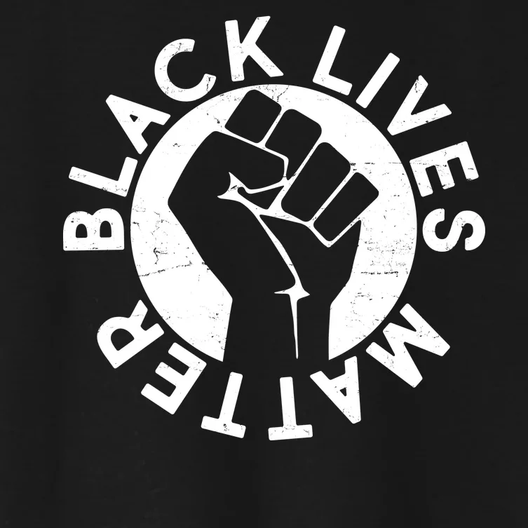 Black Lives Matter Protest Emblem Women's Crop Top Tee