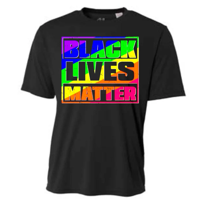 Black Lives Matter Rainbow Cooling Performance Crew T-Shirt