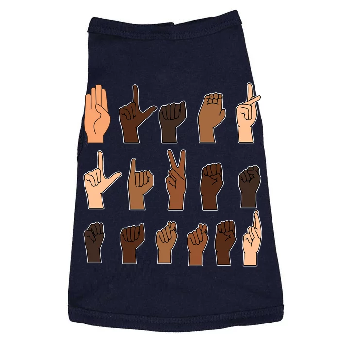 Black Lives Matter Sign Language Doggie Tank