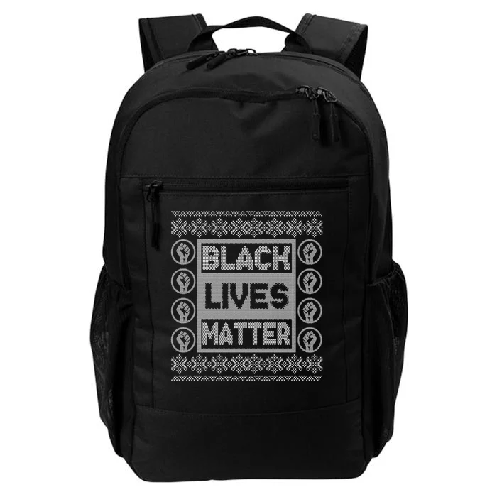 Black Lives Matter Ugly Christmas Sweater Daily Commute Backpack