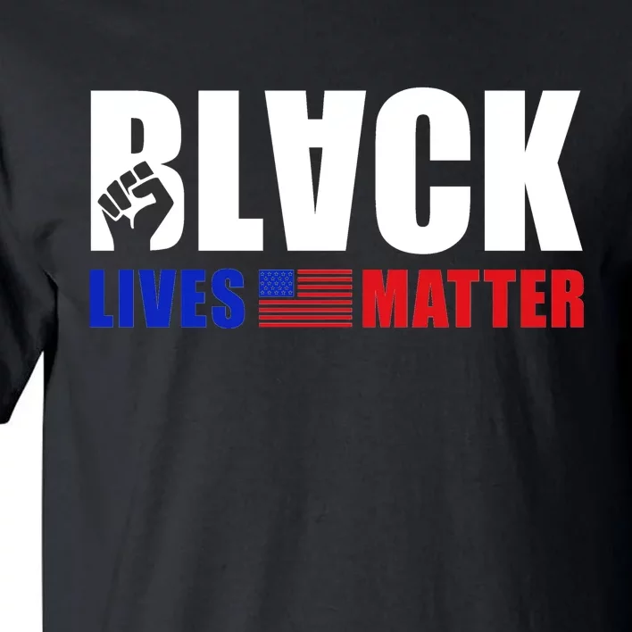 Black Lives Matter US Flag Tall T-Shirt