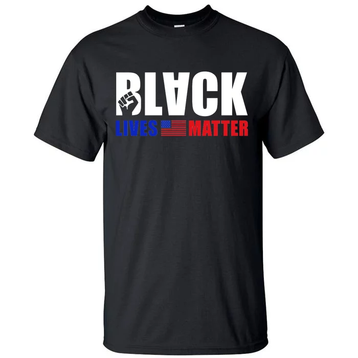 Black Lives Matter US Flag Tall T-Shirt