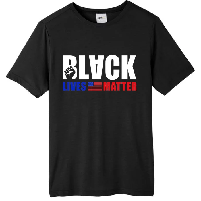 Black Lives Matter US Flag ChromaSoft Performance T-Shirt