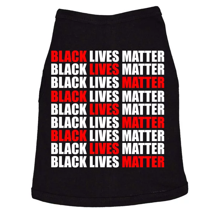 Black Lives Matter Word Mash-Up Design Doggie Tank