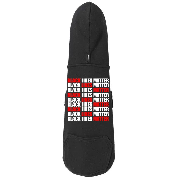 Black Lives Matter Word Mash-Up Design Doggie 3-End Fleece Hoodie