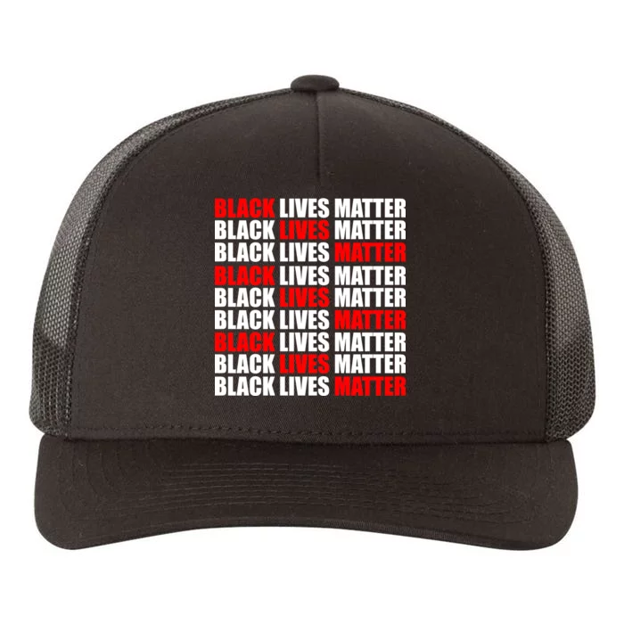 Black Lives Matter Word Mash-Up Design Yupoong Adult 5-Panel Trucker Hat