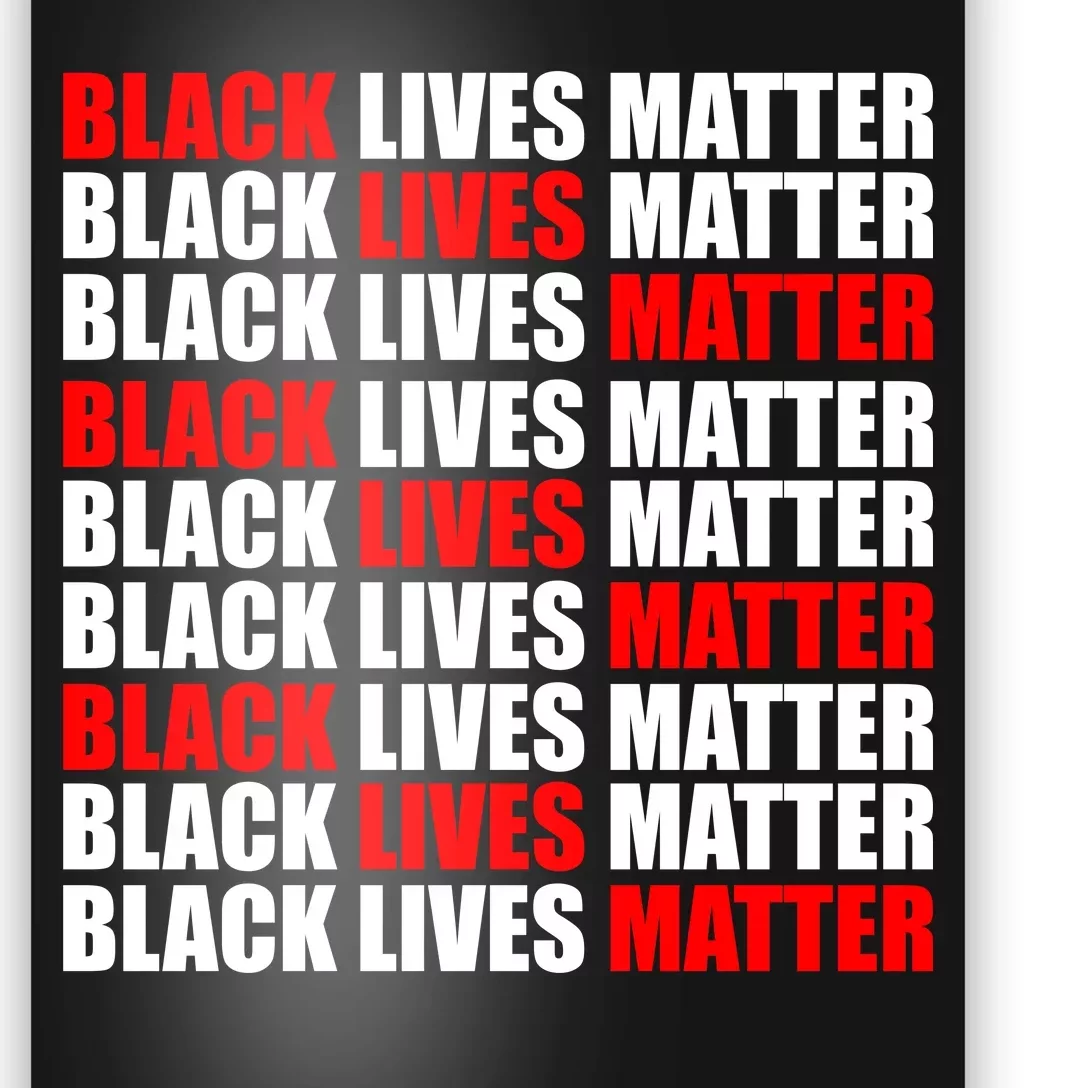 Black Lives Matter Word Mash-Up Design Poster