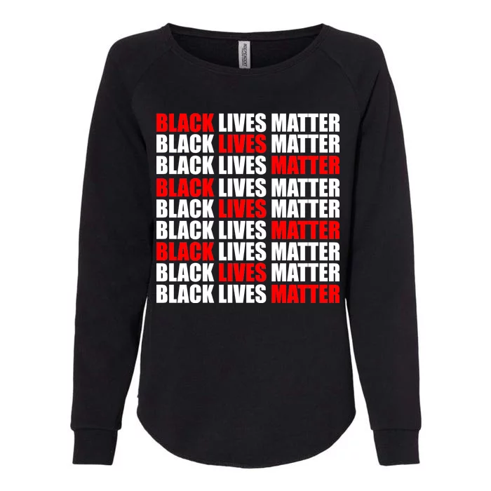 Black Lives Matter Word Mash-Up Design Womens California Wash Sweatshirt