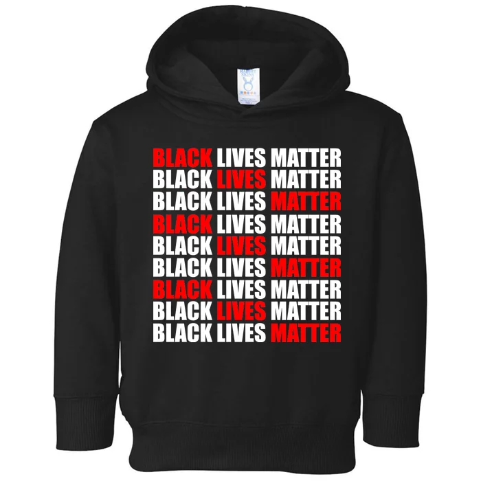 Black Lives Matter Word Mash-Up Design Toddler Hoodie