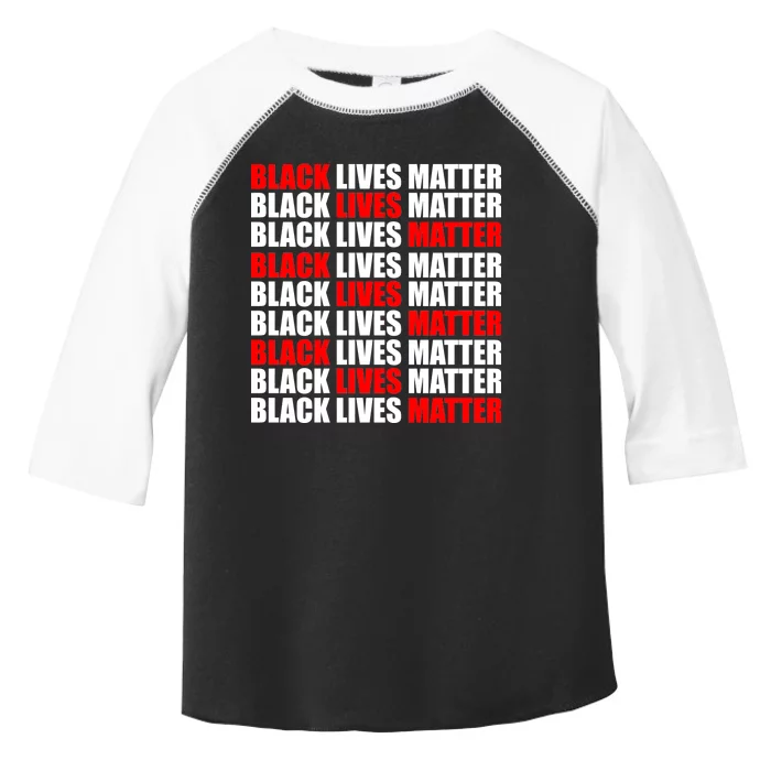 Black Lives Matter Word Mash-Up Design Toddler Fine Jersey T-Shirt