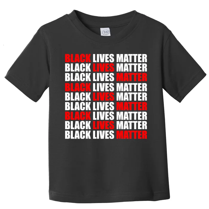 Black Lives Matter Word Mash-Up Design Toddler T-Shirt