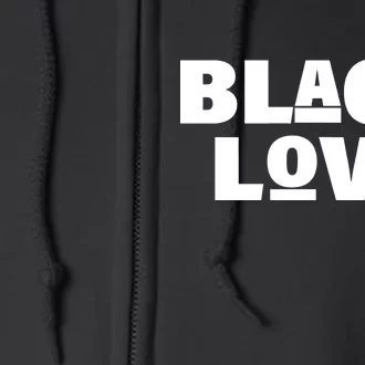 Black Love Full Zip Hoodie