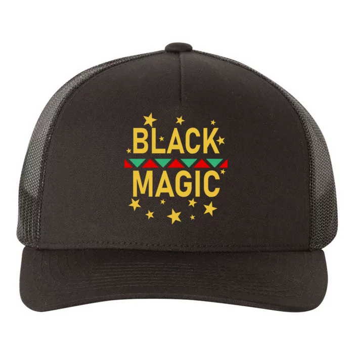 Black Magic Black Excellence Yupoong Adult 5-Panel Trucker Hat