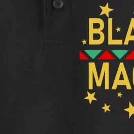 Black Magic Black Excellence Dry Zone Grid Performance Polo