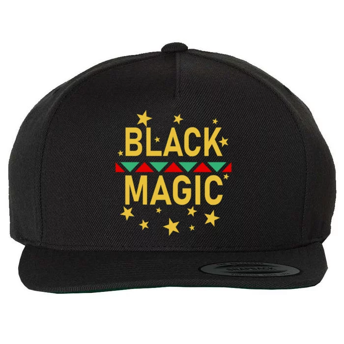 Black Magic Black Excellence Wool Snapback Cap