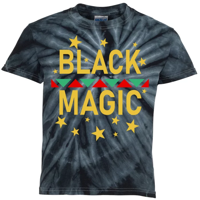 Black Magic Black Excellence Kids Tie-Dye T-Shirt