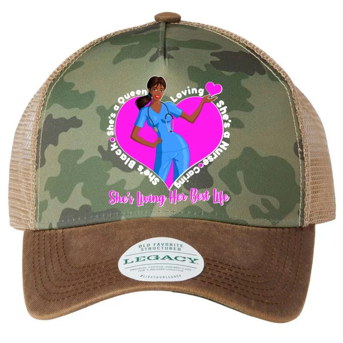 Black Nurse Living Her Best Life Legacy Tie Dye Trucker Hat