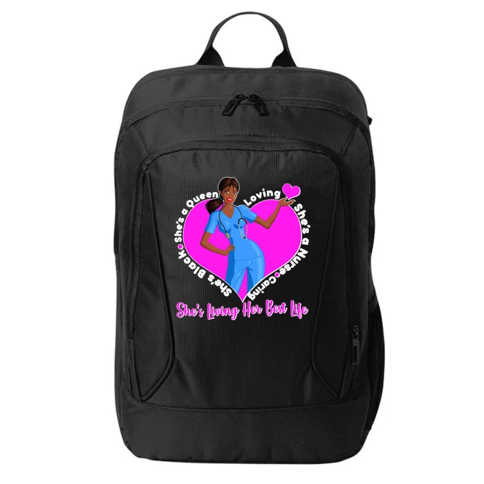 Black Nurse Living Her Best Life City Backpack