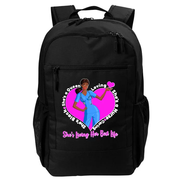 Black Nurse Living Her Best Life Daily Commute Backpack