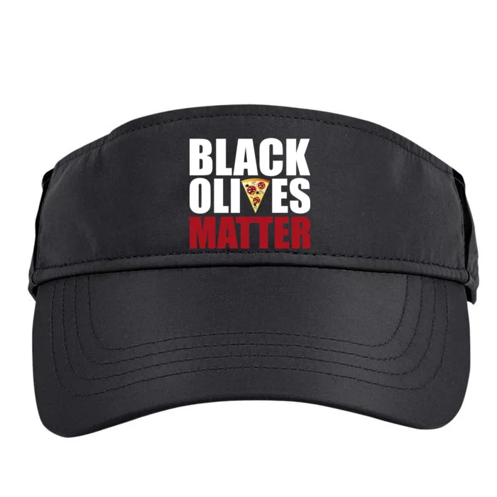 Black Olives Matter Adult Drive Performance Visor