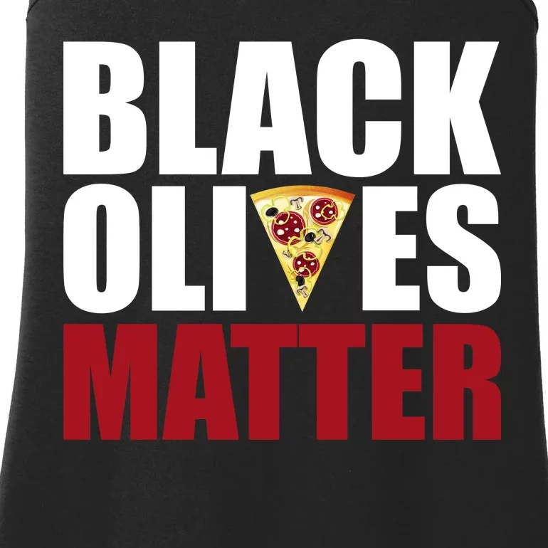 Black Olives Matter Ladies Essential Tank