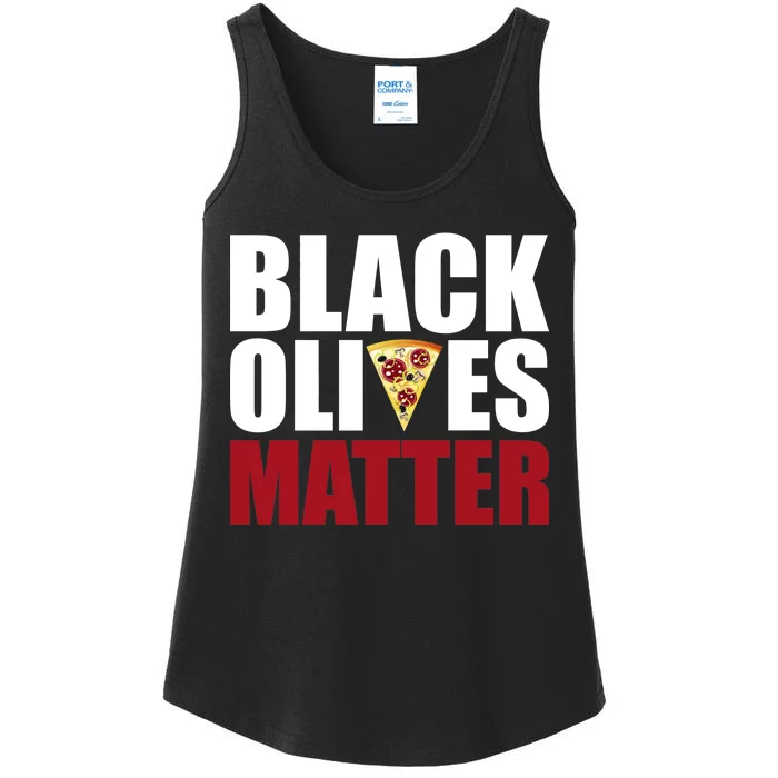 Black Olives Matter Ladies Essential Tank