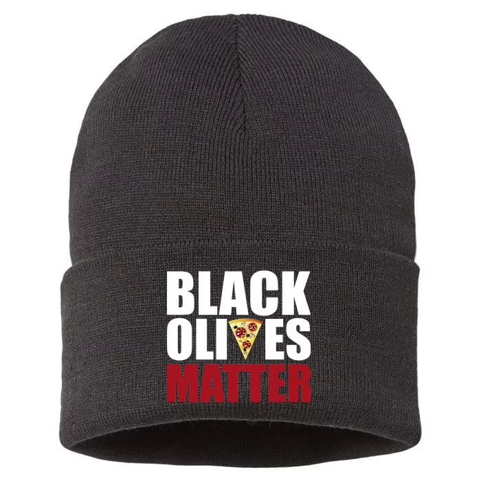 Black Olives Matter Sustainable Knit Beanie