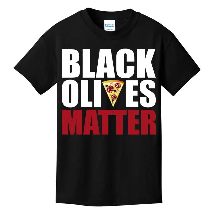 Black Olives Matter Kids T-Shirt