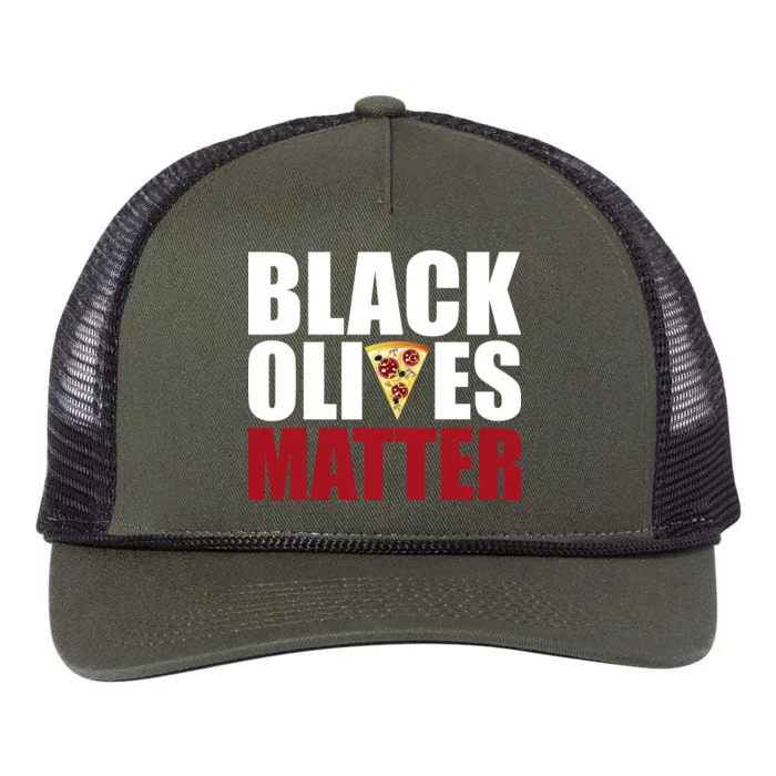 Black Olives Matter Retro Rope Trucker Hat Cap