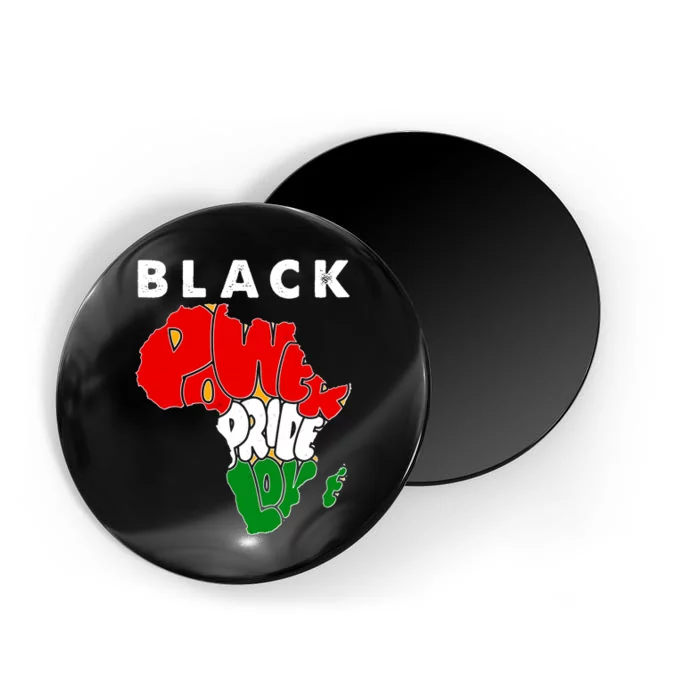 Black Power Pride Love Black History Month Magnet