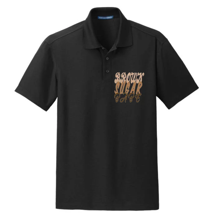 Black Pride Brown Sugar Babe Melanin Dry Zone Grid Performance Polo