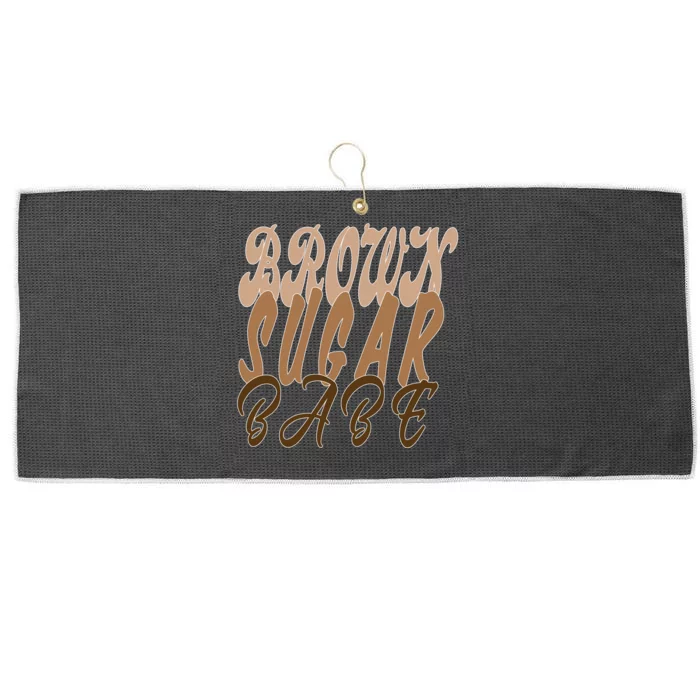 Black Pride Brown Sugar Babe Melanin Large Microfiber Waffle Golf Towel