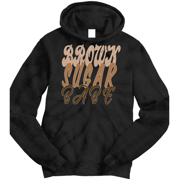 Black Pride Brown Sugar Babe Melanin Tie Dye Hoodie