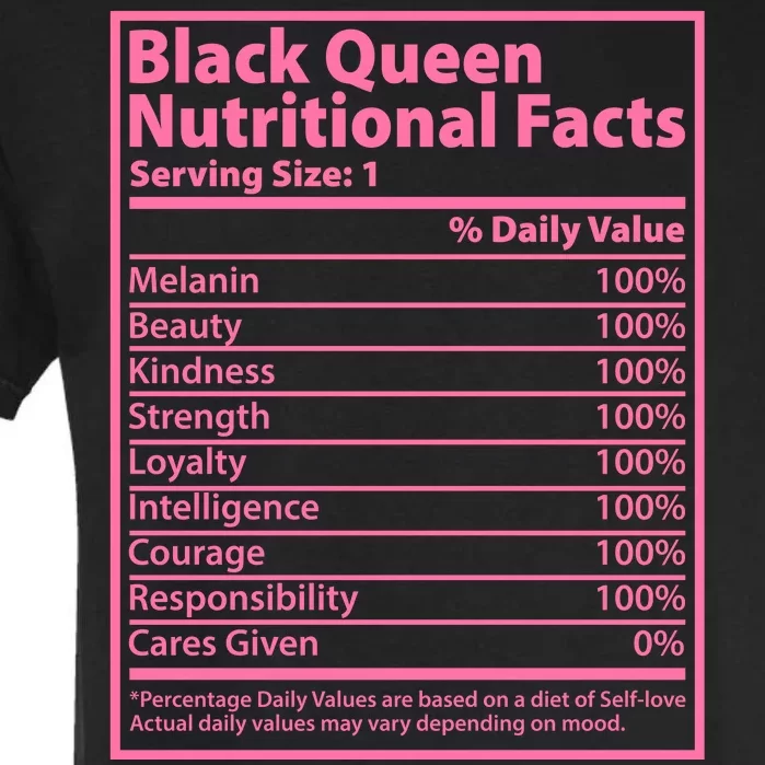 Black Queen Nutritional Facts Garment-Dyed Heavyweight T-Shirt