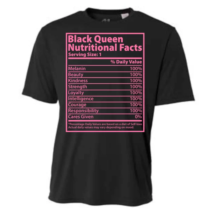 Black Queen Nutritional Facts Cooling Performance Crew T-Shirt