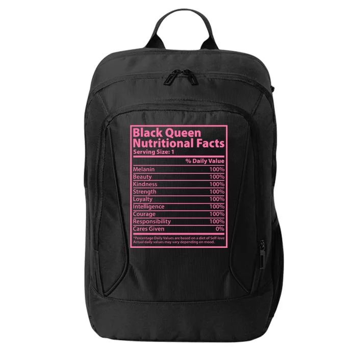 Black Queen Nutritional Facts City Backpack