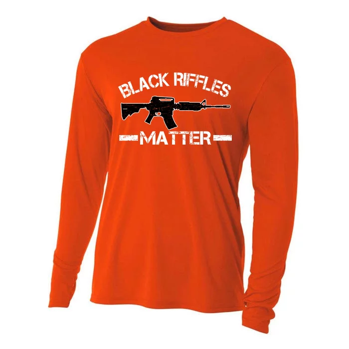 Black Riffles Matter Cooling Performance Long Sleeve Crew