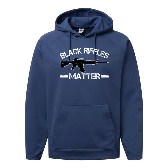 Black Riffles Matter Performance Fleece Hoodie