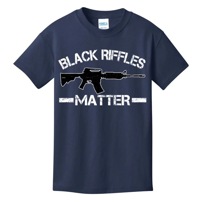 Black Riffles Matter Kids T-Shirt