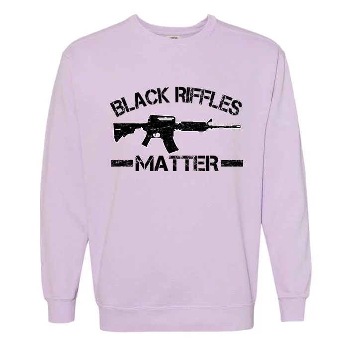 Black Riffles Matter Garment-Dyed Sweatshirt