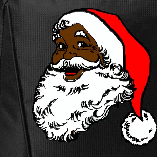 Black Santa Claus Christmas City Backpack