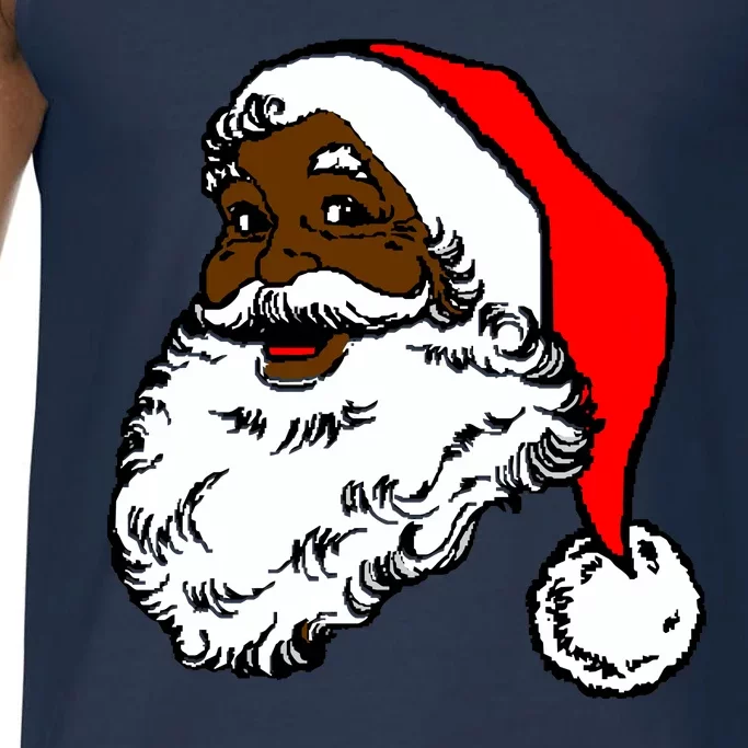 Black Santa Claus Christmas Comfort Colors® Tank Top