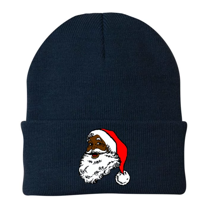 Black Santa Claus Christmas Knit Cap Winter Beanie