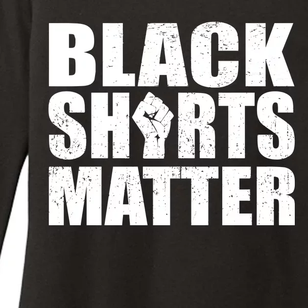 Black Shirts Matter Womens CVC Long Sleeve Shirt