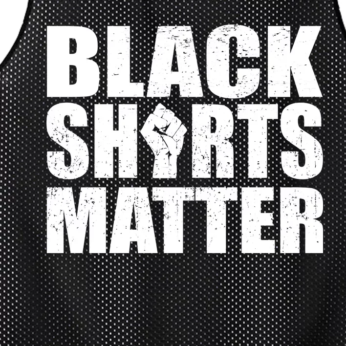 Black Shirts Matter Mesh Reversible Basketball Jersey Tank