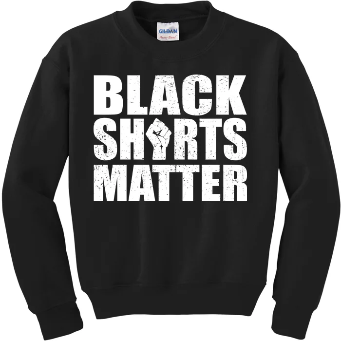 Black Shirts Matter Kids Sweatshirt