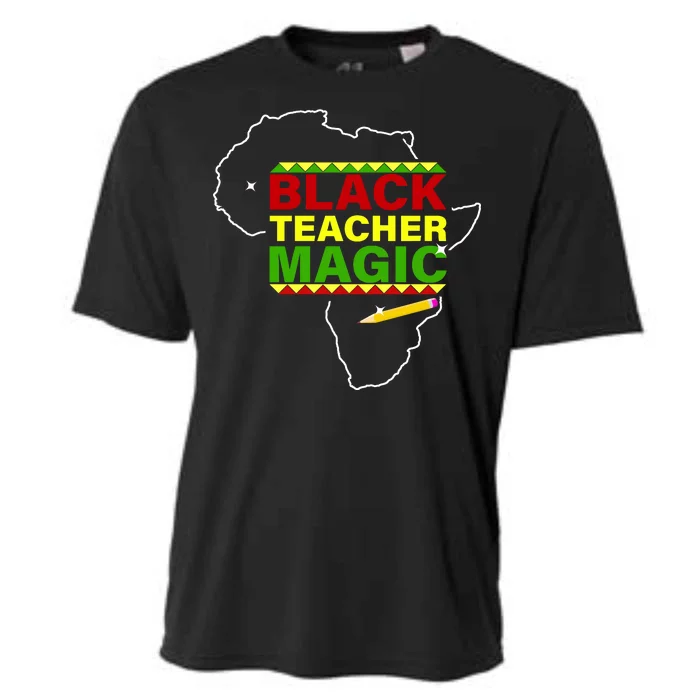 Black Teacher Magic Cooling Performance Crew T-Shirt