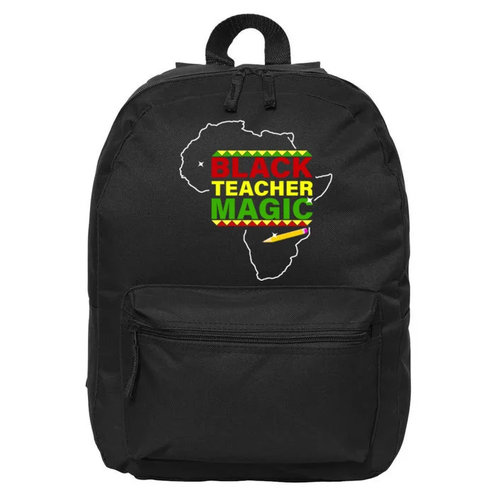 Black Teacher Magic 16 in Basic Backpack